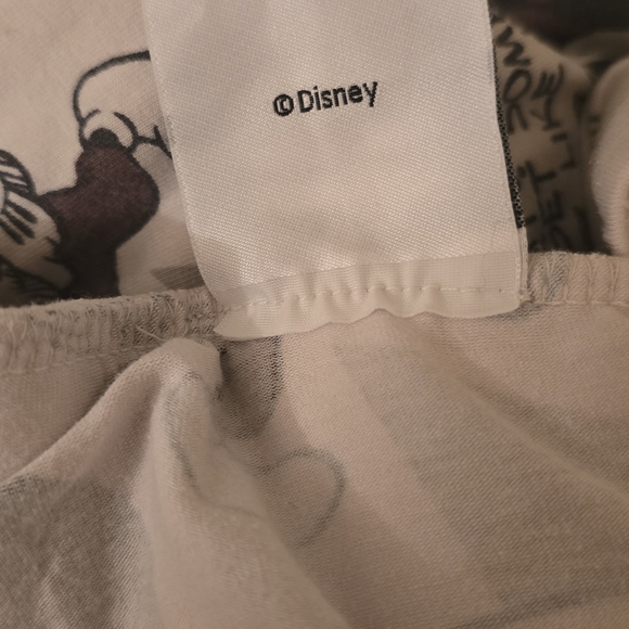 Disney Mickey Mouse Pajama Set Primark Loungewear Sleepwear Gray XL - Picture 11 of 11